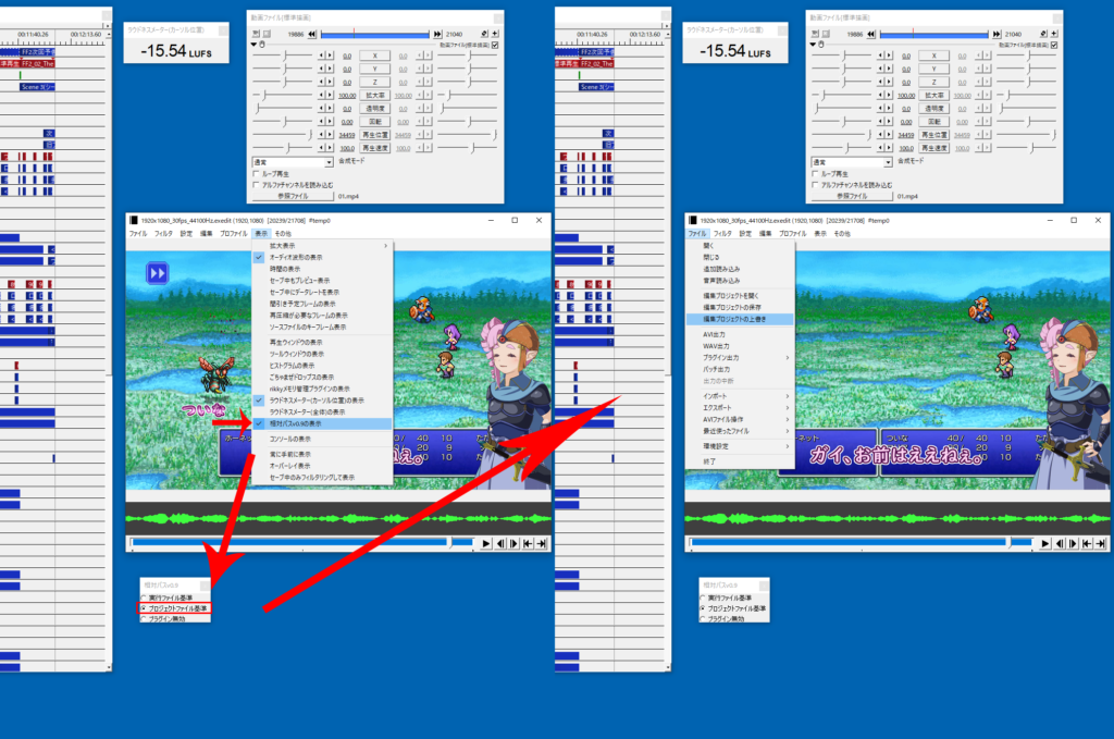 これからテストするデータのファイルパスはD:\Move\Edit\FF2\00_鬼っ子ヒカセンついなちゃん2￥01.aup